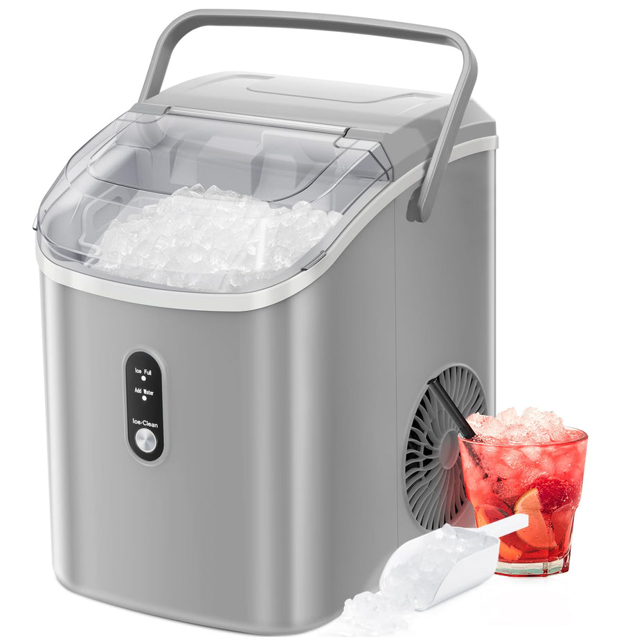 R.W.Flame Nugget Ice Maker Countertop,Portable Ice Maker Machine
